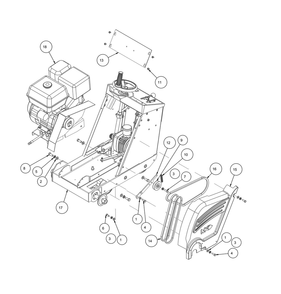 Section 01 Diagram and Parts List for MK-2013HE 155714 MK Diamond Concrete Saw